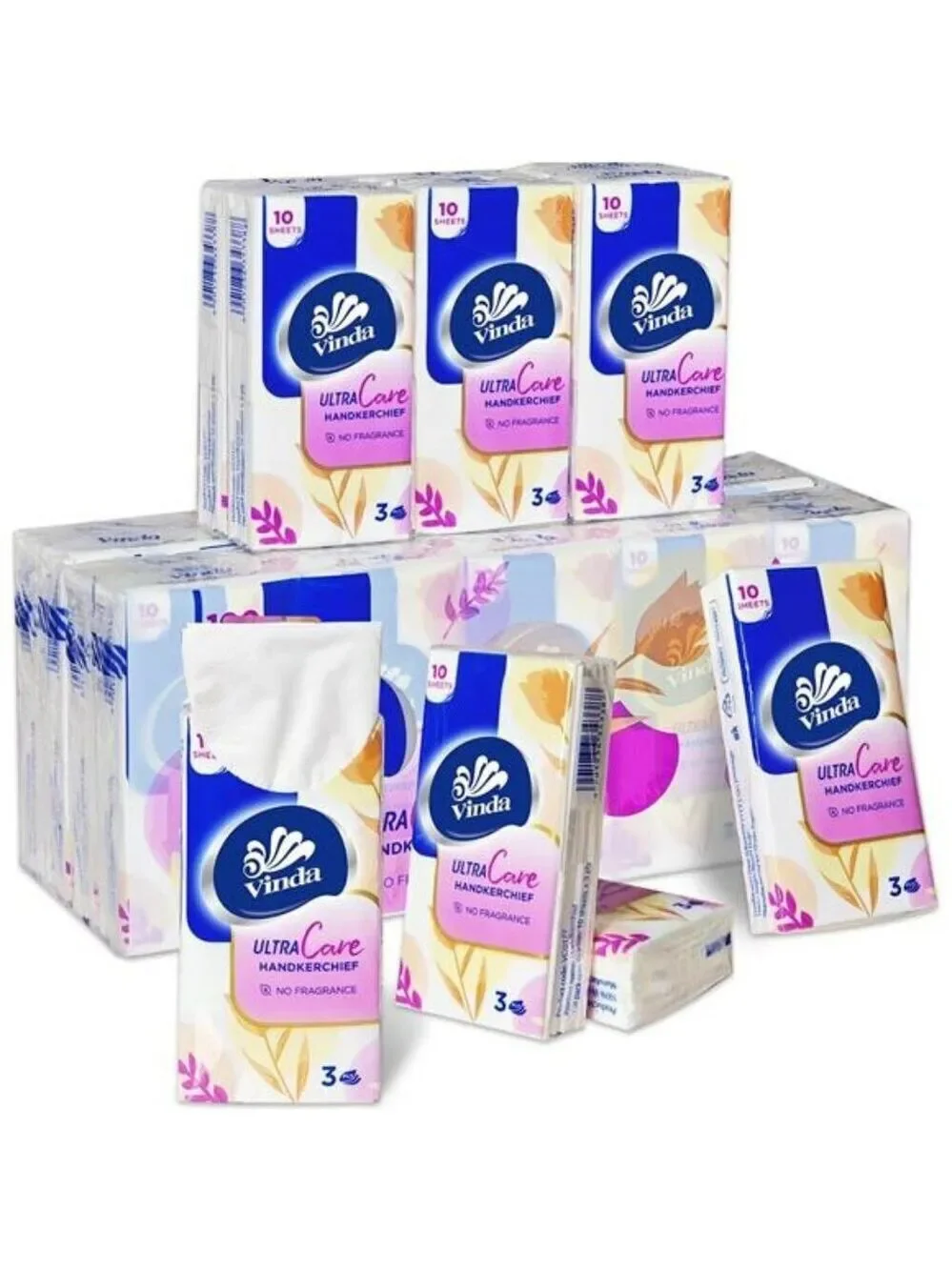 3 Ply Travel Pocket Tissues 30 Packs Soft Absorbent Facial Tissue Bulk Lot